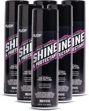 Slick Products Shine & Protectant, Long-Lasting Clear Coat Spray, (6-Pack)