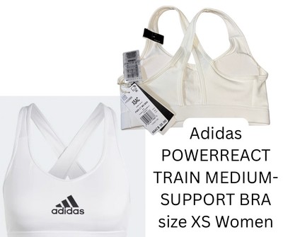 Adidas POWERREACT TRAIN MEDIUM-SUPPORT BRA size XS Women (2001109)
