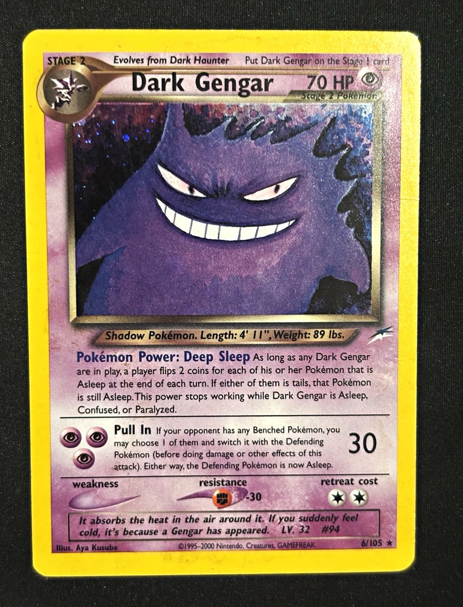 Darkness Gengar Pokémon TCG Neo Destiny Individual Collectible