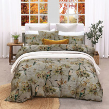 M.M Linen IZUMI Double Size Duvet Cover Set & 2 matching Pillowcases Brand New