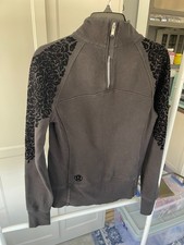 Lululemon Scuba Hoodie in floral flock special edition with black velvet