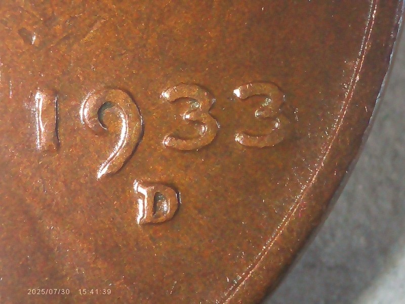 1933 d  Semi-Key Date Lincoln Wheat Penny.   Nice full wheat lines.  See photos