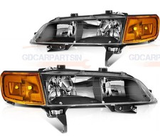 For 1994-1997 Honda Accord Headlights Assembly Pair Black Housing Replacement For 1994-1997 Honda Accord Headlights Assembly Pair Black Housing Replacement