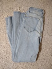 Just Black Women’s Skinny Jeggings Stretch Size 25 Made In Usa Distressed