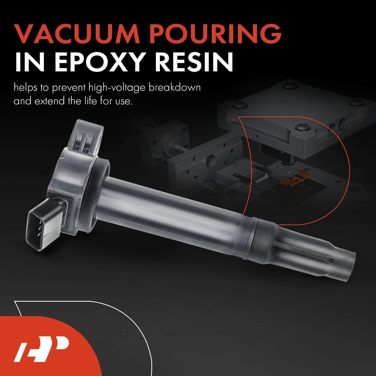 6PCS Bolt-On Ignition Coils for Toyota, Lexus & Lotus - V6 Engine Compatibility