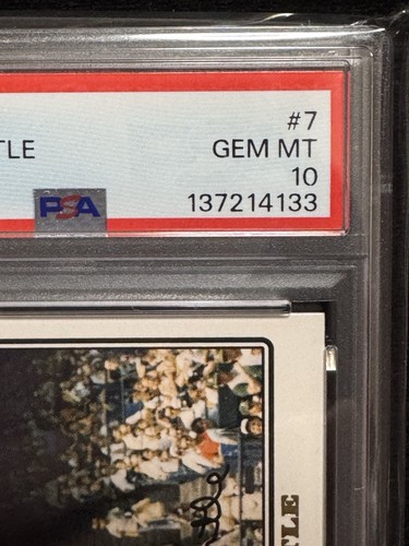 PSA 10 2008 Topps Mickey Mantle #7 Gold Foil Baseball Card GEM MT - Picture 6 of 12