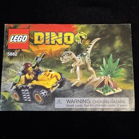 LEGO 5882 Dino: Ambush Attack 100% Complete with Minfigs and Instr - no box