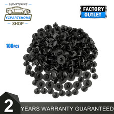 100xblack Bumper Fender Trim Retainer Clips 91501-s04-003 For Honda 8mm Hole