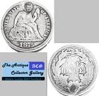 1875 Silver US Philadelphia Mint Seated Liberty Dime🪙Type 4🪙Plug