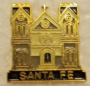 Cathedral Basilica St. Francis of Assisi Lapel Pin Santa Fe New Mexico Souvenir