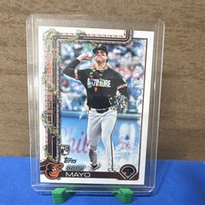 2025 Topps Holiday Coby Mayo #H118 Rookie Baltimore Orioles Baseball Card