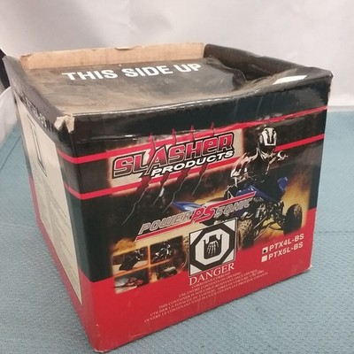 Batter Slasher NEW SLASHER PRODUCTS PTX4L-BS MAINTENANCE FREE BATTERY | eBay