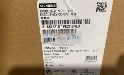 1PCS NEW SIEMENS INVERTER 6SL3210-1PE21-8AL0 6SL3 210-1PE21-8AL0