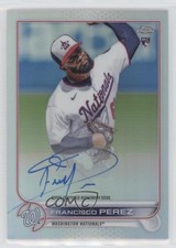 2022 Topps Chrome Rookie Refractor 256/499 Francisco Perez #RA-FP Auto 03ou