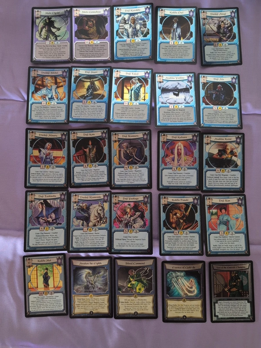 legend of the five rings rare cards Legend of the Five Rings AEG Individual Collectible Card Game Cards for  sale