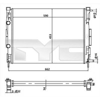 TYC KüHler MotorküHlung FüR Renault Megane II BM0 1 CM0 1 1.9 Dci ScéNic