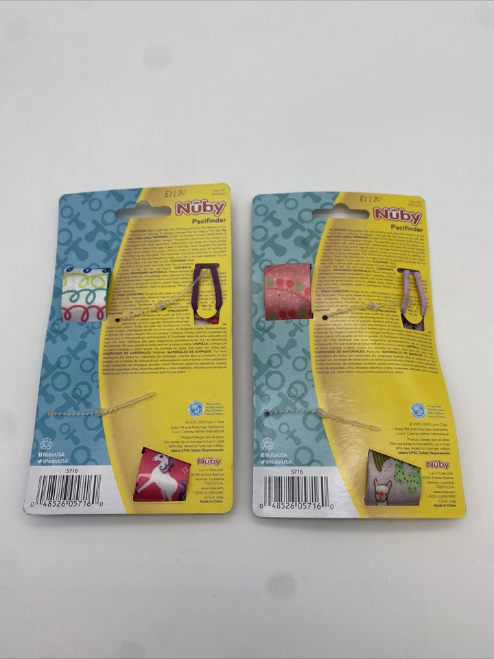 ( 2)- Nuby Infants 4 Pack Pacifier Clips Pacifinder -Packaging May Vary - Image 3 of 3