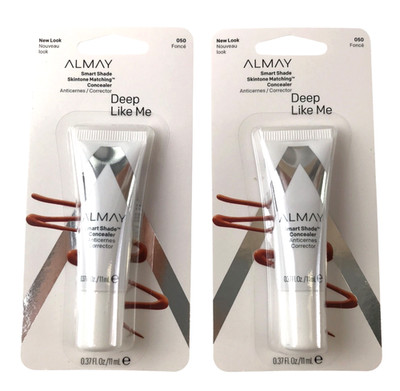 Almay Concealer 2 Pack 050 Deep Like Me Smart Shade Skin Tone Matching .37oz NEW