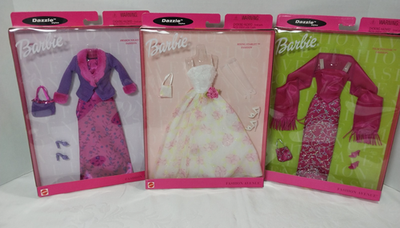 Vintage Barbie Fashion Avenue Evening Wear 3 in lot - NRFB 1999
