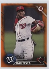 2016 Bowman Draft Top Prospects Orange /25 Rafael Bautista #BD-195 4g8