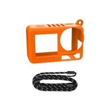 Camera Silicone Case with Hand Strap Lens Protective Cover for DJI ACTION 5 Pro