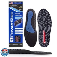 PowerStep Comfort Last Insoles, Cushioning Gel Insoles for Standing All Day, 