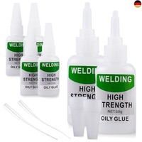 6 StüCk Sekundenkleber Extra Stark, Superkleber Wasserfest, 50G Universal