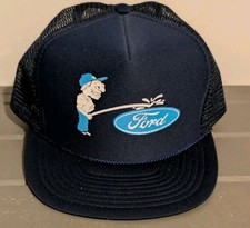 Vintage Pissing On Ford Racing Adjustable Snap Back Mesh Cap