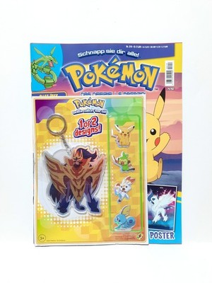 Pokemon Magazin Nr. 219 75702 2025 Zamazenta Anhänger / Starter Sticker OVP Neu