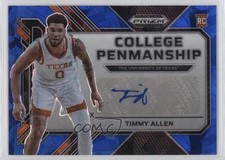 2023-24 Prizm Draft Picks College Penmanship Blue Ice 67/75 Timmy Allen Auto 0w8
