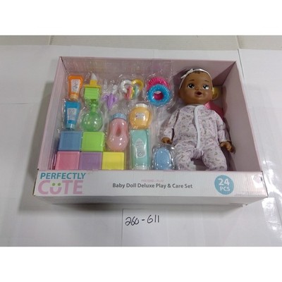 Perfectly Cute Baby Doll Deluxe Play & Care Set 24pc Kids Toy New