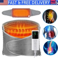 9 Heat Levels Electric Heating Pad for Back Pain Relief Waist Heat Pad Wrap Belt