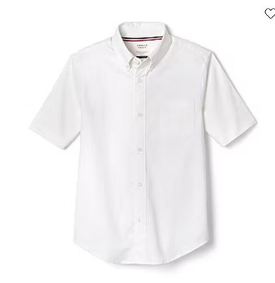 French Toast Boys Short Sleeve Classic Dress Shirt In White Size 16 Husky