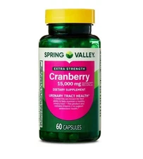 Spring Valley Extra Strength Cranberry Supplement Capsules 15,000 mg 60 Ct