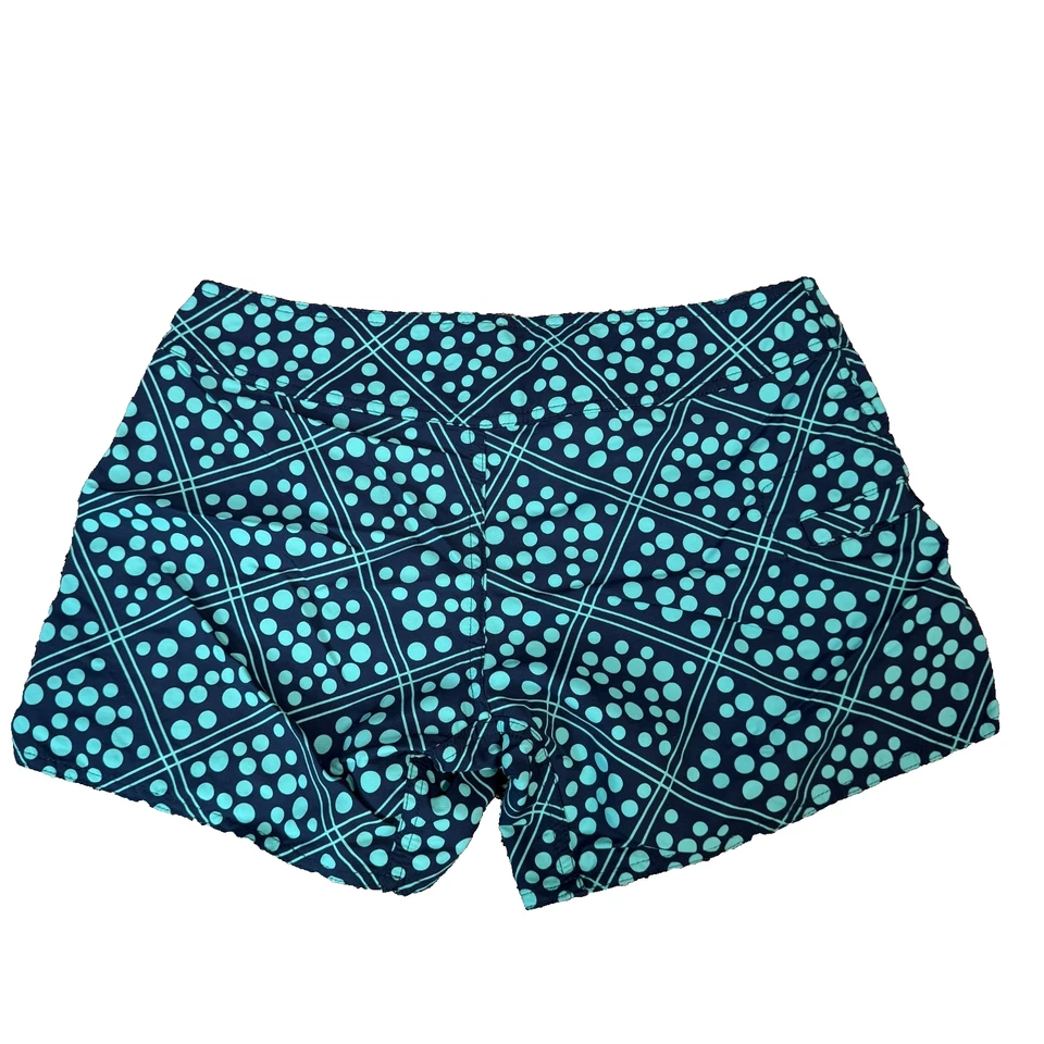 Pantalones Cortos Patagonia Wavafarer Para Mujer 4 Azul Lunares Natación Tabla Cubrir Mini Foto 2 de 4