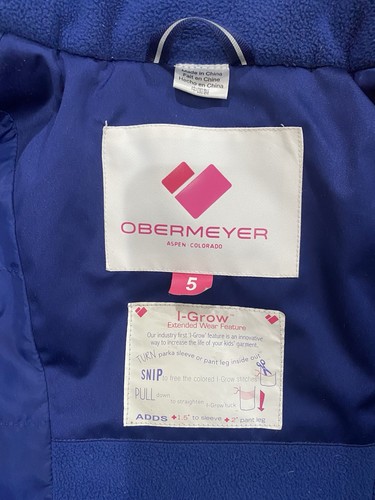 Obermeyer Girls' Roselet Ski Jacket Size 5 - Picture 3 of 7