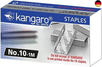 Kangaro 10-1M Heftklammern Nr. 10, 1000 Stück K-7510028