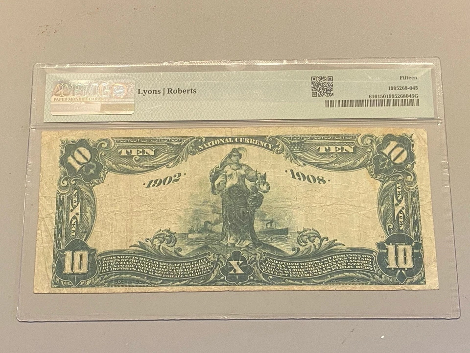 $10 1902 The First National Bank Of Lancaster PA PMG Fine 15 Date Back Ch 333 - Image 2 of 2