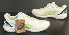 Asics Gel Dedicate 8 Pickleball Mens Court Shoes White/Lime 1041A409-101 Sz 11.5