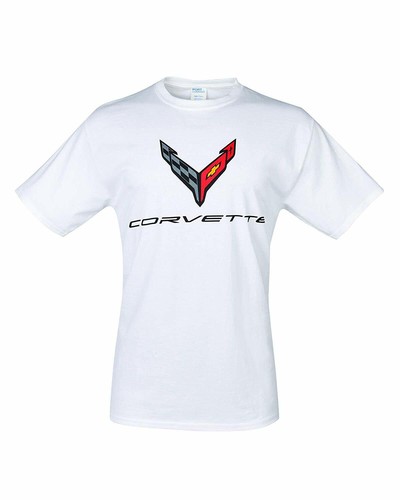 C8 Corvette Next Gen Carbon Flash Cotton T-Shirt - Gray or White - Picture 3 of 3