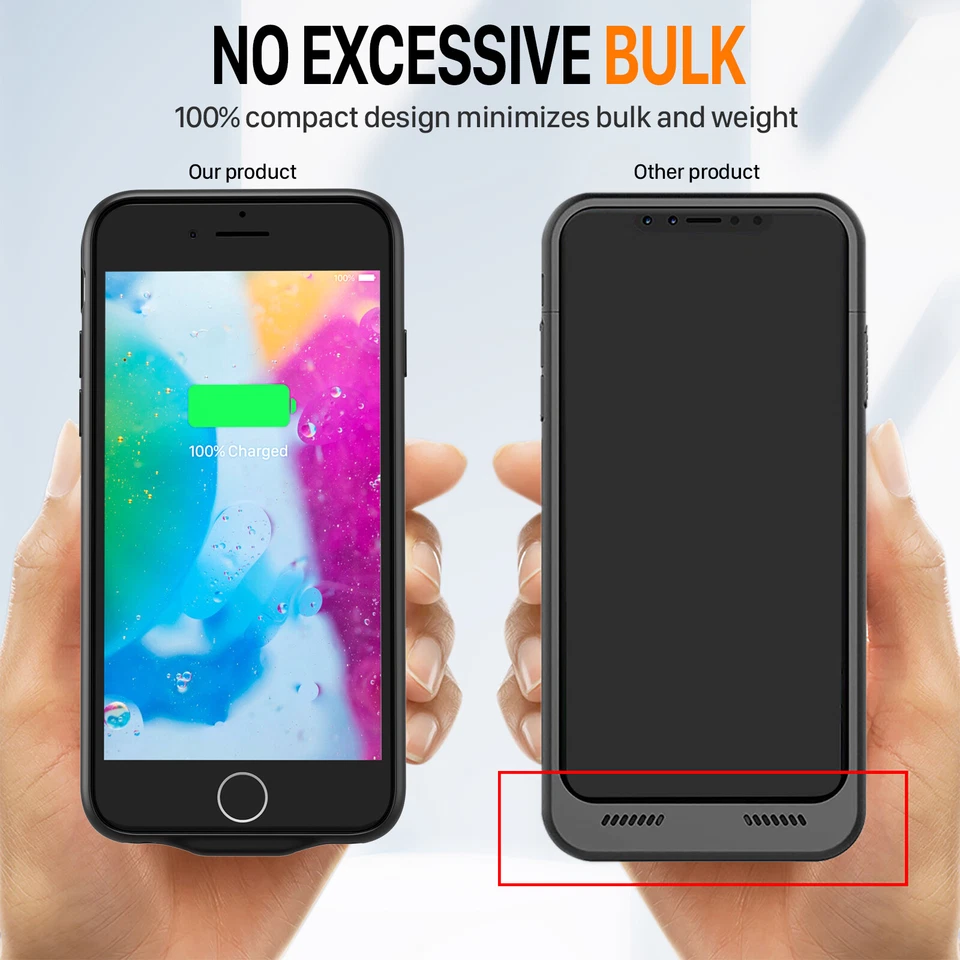 Estuche de carga de batería externa de 7000 mAh para iPhone 6 6s Foto 4 de 4