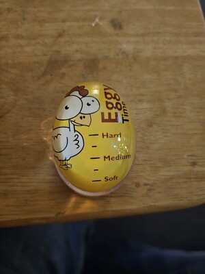 Vintage Eggy Egg Timer Hard Soft Boiled Eggs Amazing Graphics New In Box 