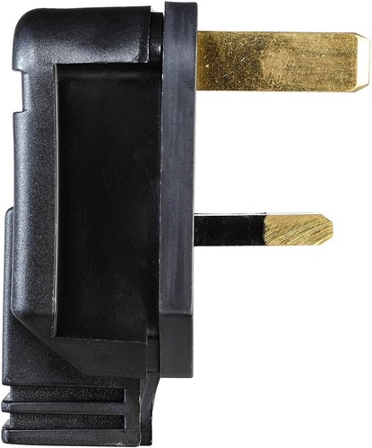 Tapas de enchufe de 13 amperios negras de alta resistencia Permaplug goma 13A eléctricas - Paquete de 10 - Imagen 5 de 12