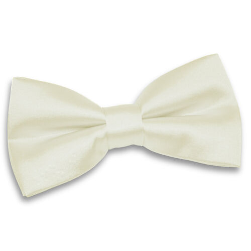 Mens Boys Bow Tie Satin Solid Plain Wedding Adjustable Pretied Bowtie by DQT - Picture 32 of 67