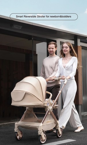 Premium Ergonomic Stroller with Smart Reversible Seat – Luxury Design and Comfor - Picture 12 of 25