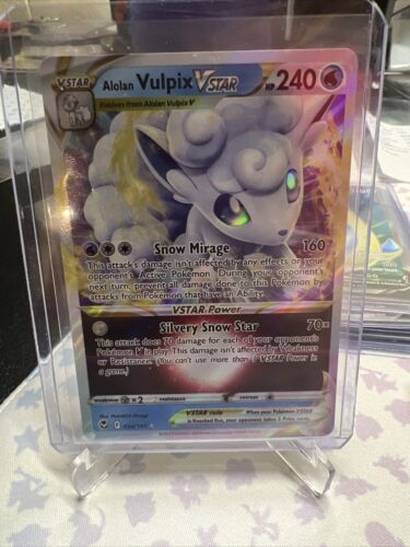 Alolan Vulpix VSTAR 034/195 - SWSH: Silver Tempest Ultra Rare - Pokémon TCG (NM) - Picture 1 of 2
