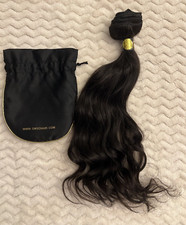 18" Body Wavy Weft Hair Extensions Indian Hair Dark Brown