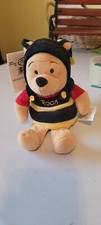 Disney Store - 8" WINNIE THE POOH Dressed as Bumble Bee Bean Bag Plush with Tag