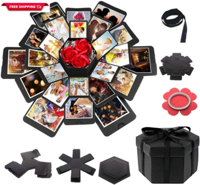 Explosion DIY Gift Box Set, Surprise Exploding Love Box for Couples,Sentimental 
