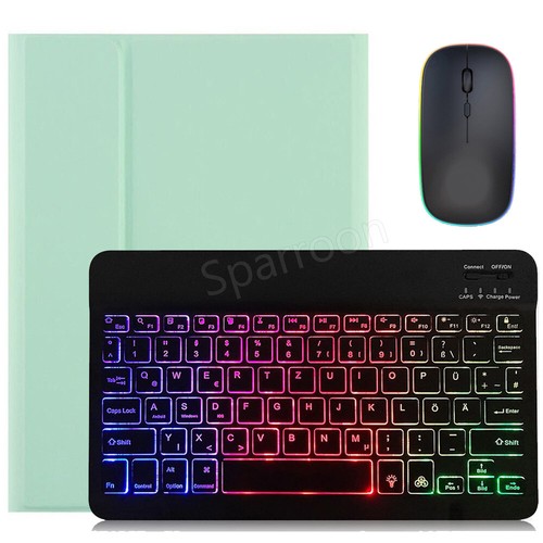 Beleuchtet Tastatur Hülle für iPad Pro 12,9 Zoll 6./5./4./3. Generation/Air 13" - Bild 19 von 60